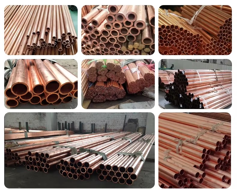 C70600 C71500 seamless Coil Red Copper Pipe Brass Tube Pure Copper Straight Air Conditioner Insulation Pipe Copper Nickel Pipe