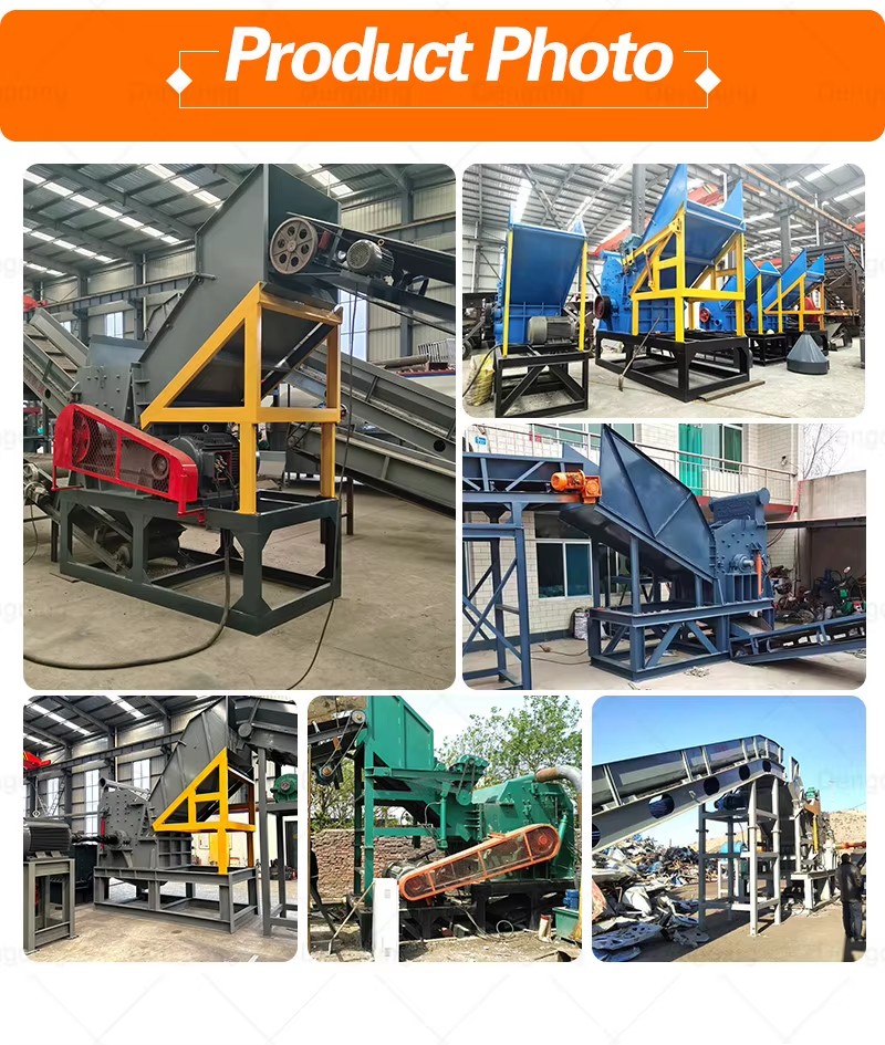 Automatic Steel Rebar Bundle Iron Casting Scrap Aluminum Window Metal Granulator Industrial Waste Recycling Technology