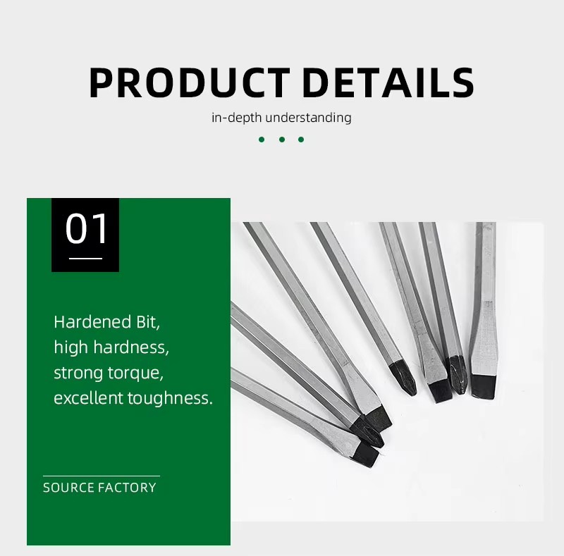 7PCS/8PCS Screwdriver Set Quenched & Forged Strong Magnetic Bit Repair Tool Kit