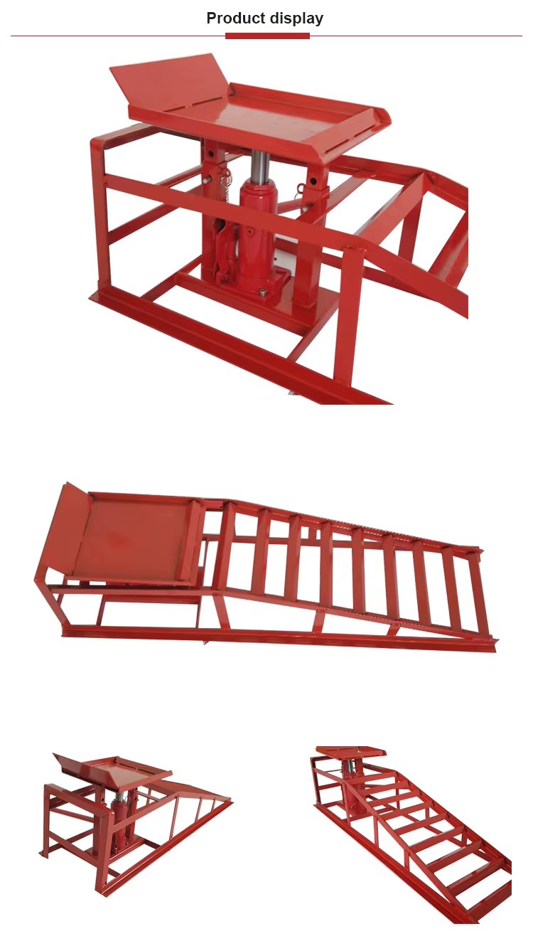 2T 5T Vehicle Hydraulic Steel Car Ramp Jack Lift