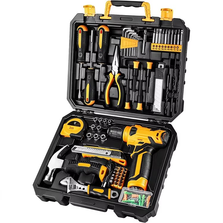 IFIXPRO 126 Piece General Tool Set with Carrying Case Socket Ratchet Wrench Screwdriver Pliers Hand Tools OEM Accepted