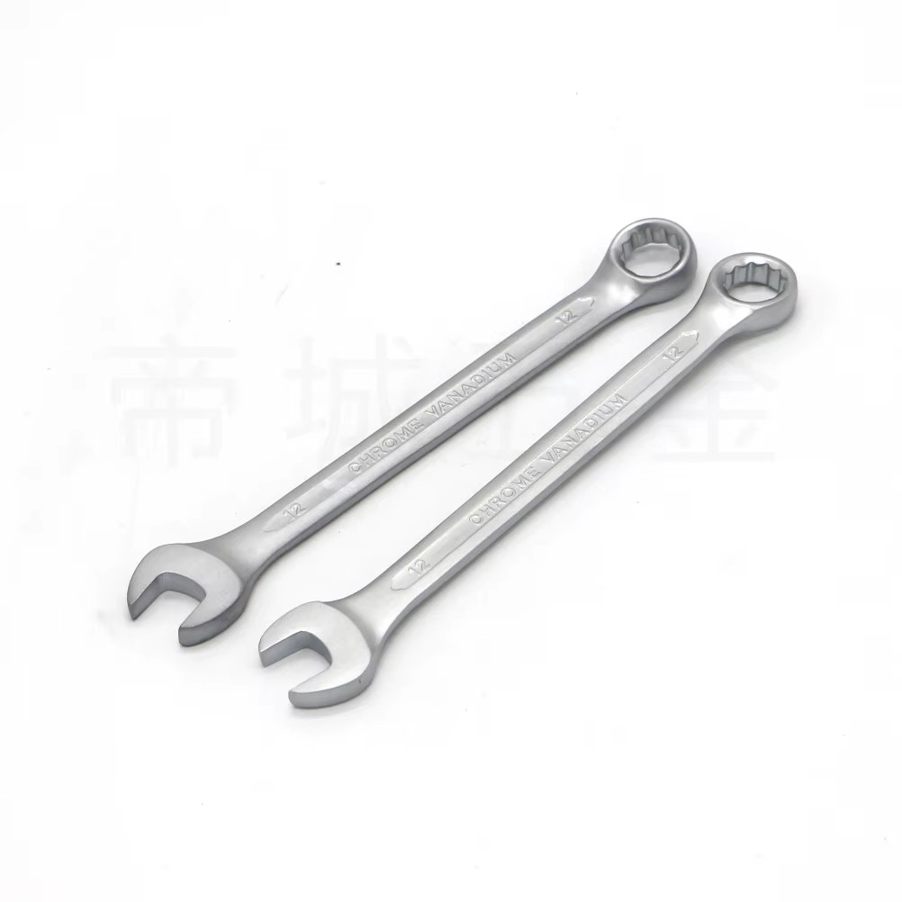 Matt Anti-slip Concave Rib plum Wrench Dual-use Extended plum Open End Wrench Industrial Grade Double-ended Wrench 6-32mm