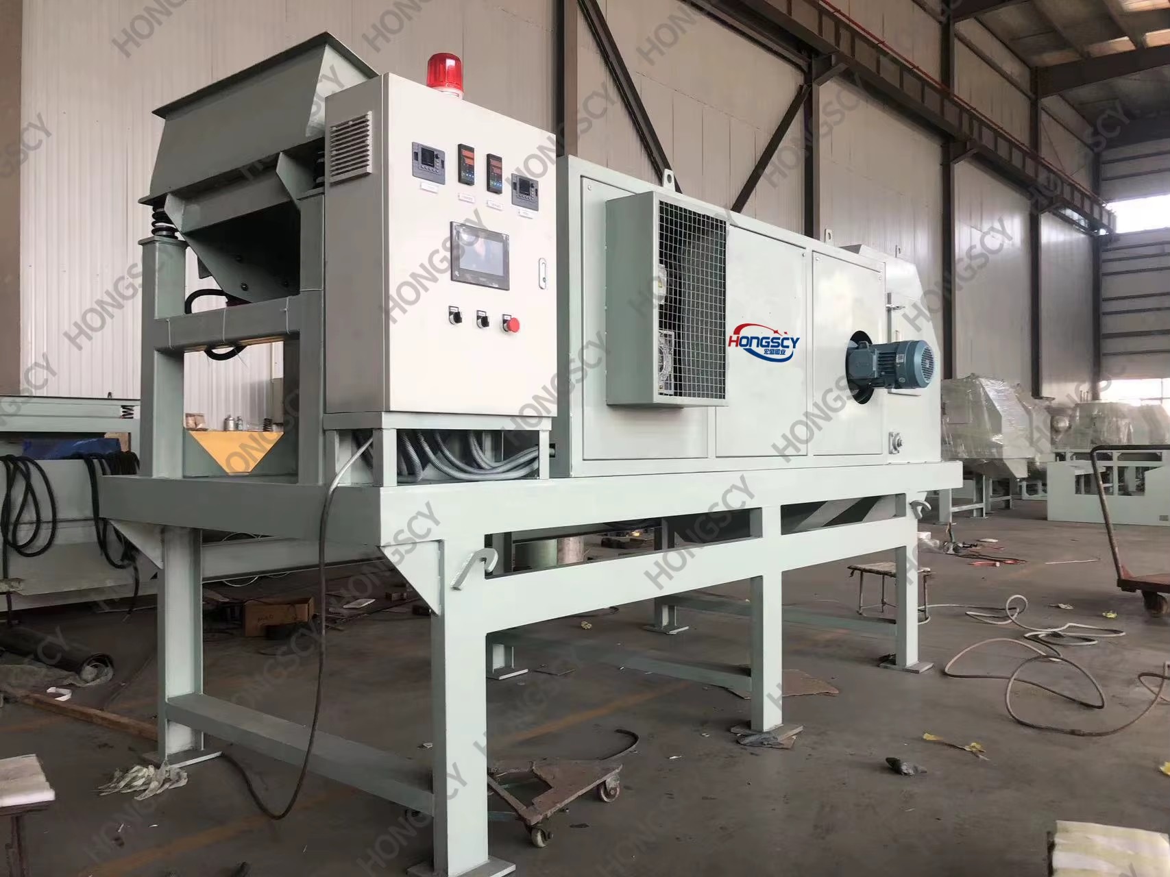 High Gradient Multi Layer Permanent Dry Magnetic Separator with Continuous Feeding for Mineral Ore and Iron Separation