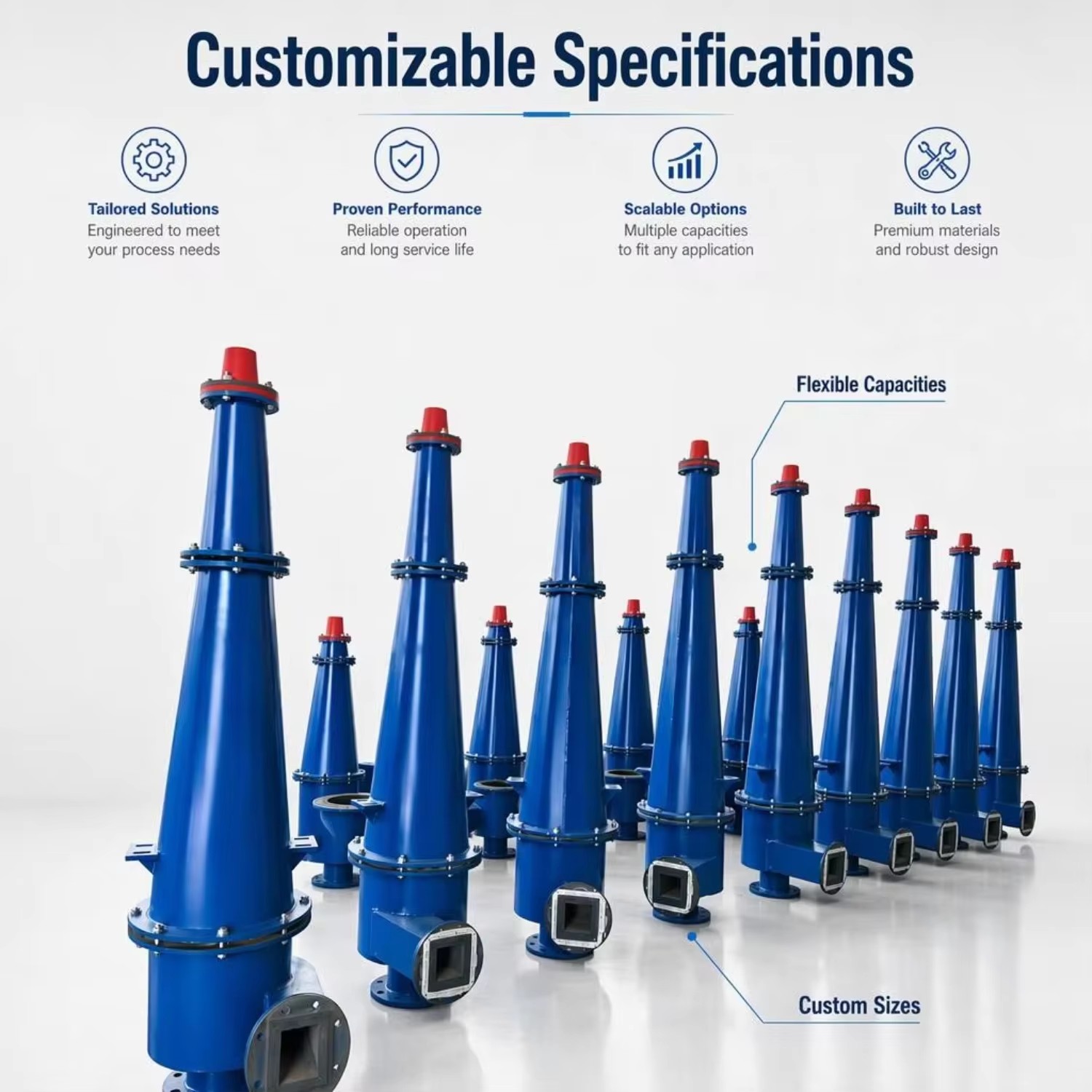 Customizable Large-capacity Liquid Cyclone Separators and Fine Particle Separation Equipment for Mineral Processing Plants
