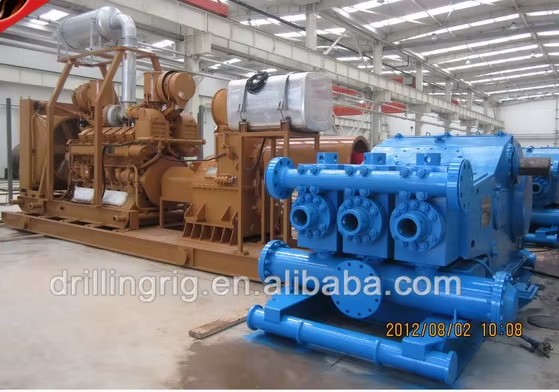 diesel Engine G12V190PZL-1/3 and YOTFJ650/750/850 Fluid Coupling Gearbox Unit for the Drilling Mud Pump