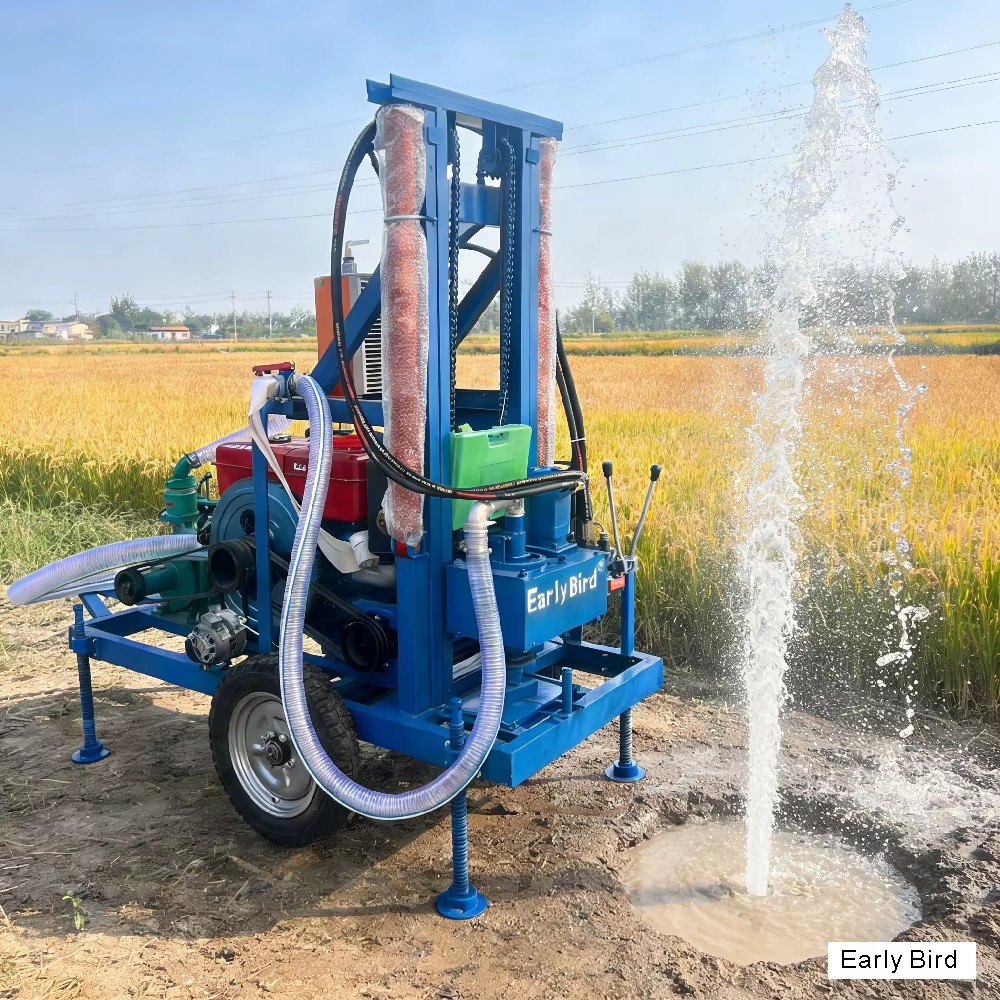 Hot Selling 200m Deep Water Borehole Drilling Machine Hydraulic Water Well Drilling Rig
