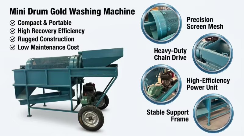 Multi-layer Vibrating Sieve for Gold Mining Gold Washing Machinery Vibrating Screen Plant Sluice Box Gold Separator Engine Pump