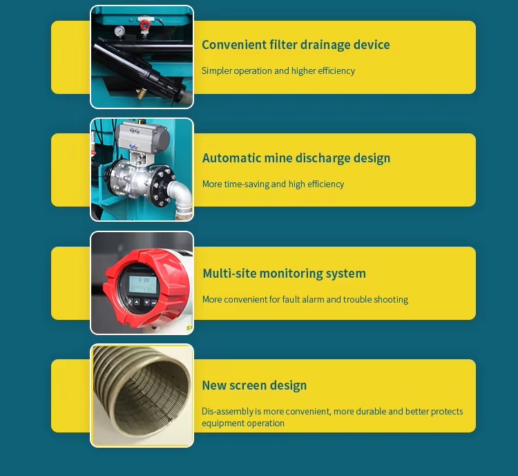 High Recovery Fully Automatic Gold Mining Equipment Centrifugal Gravity Concentrator Mineral Separator with Polyurethane Cone