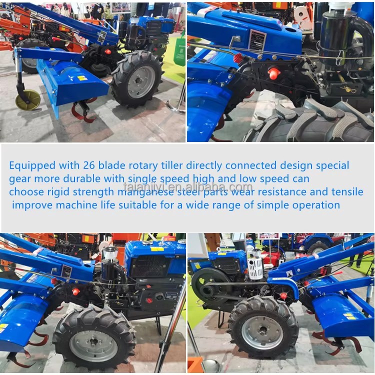High-Power 18HP Multifunctional Walking Tractor 8-22 HP Diesel Oil Agricultural Machine for Dry Field Orchard Farm Use