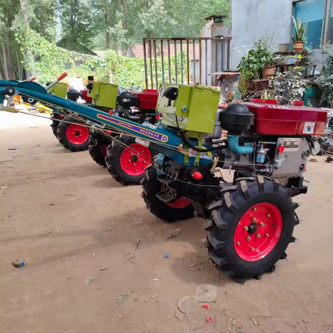 12HP 8-32HP 2WD Gear Drive Walking Tractor Agricultural Hand Tiller Rotary Cultivator Motor High Productivity Farm Field