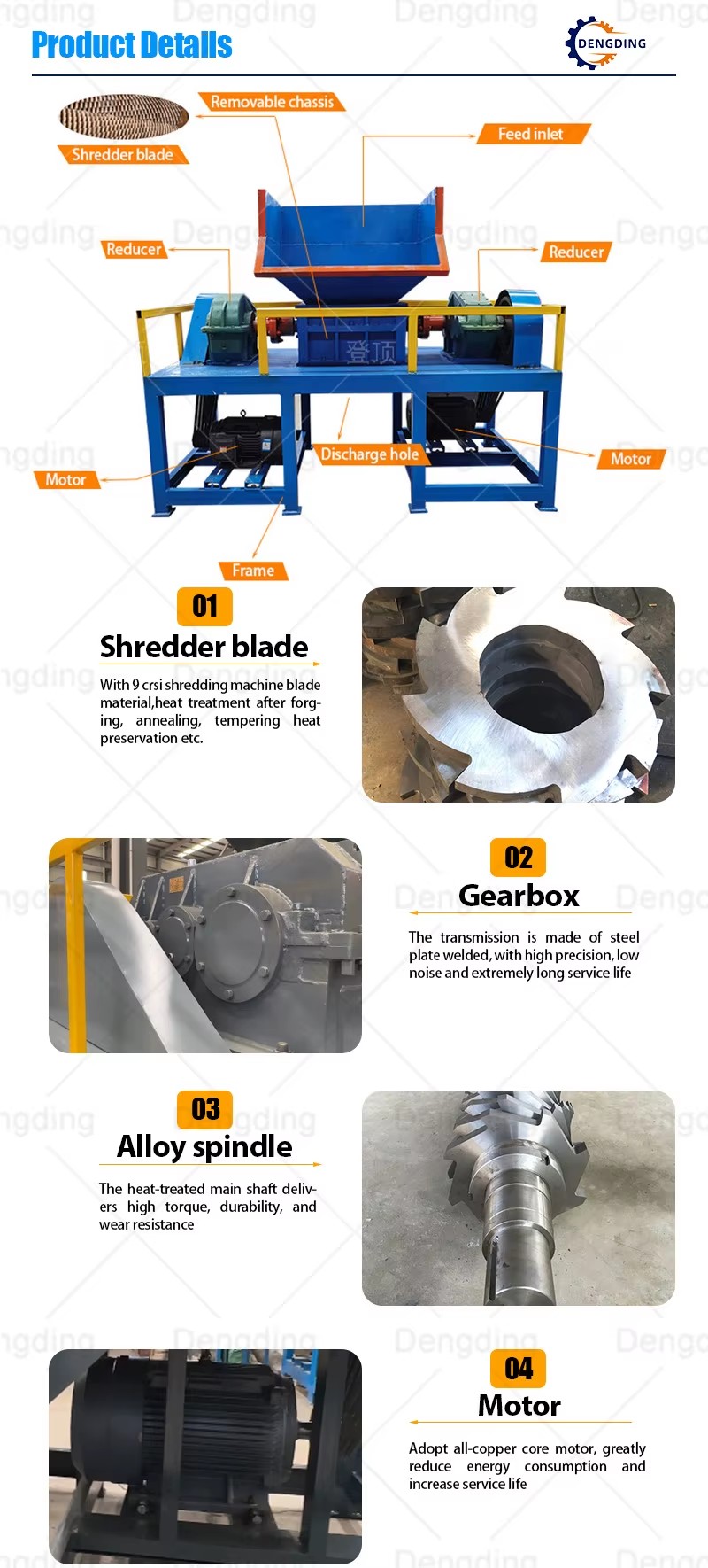 Oil Canister Tree Shredder Plywood Crusher Corn Husk Solid Wood Edge and Corner Material Crusher Iron Filings Crusher Machine
