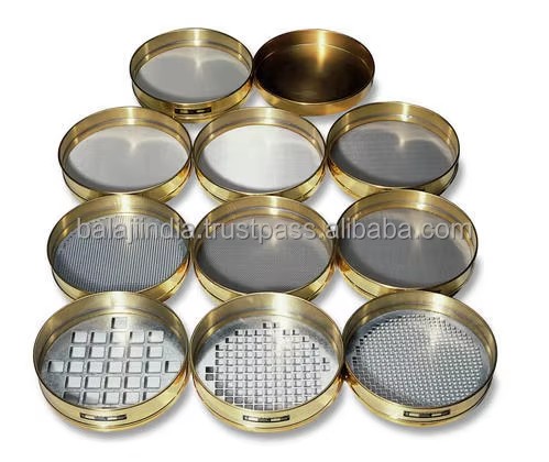 Laboratory Testing Instrument Brass Frame for Sieves for Testing Chemicals Oils Fluids IP/USP Standards BALAJI (BI) Brand