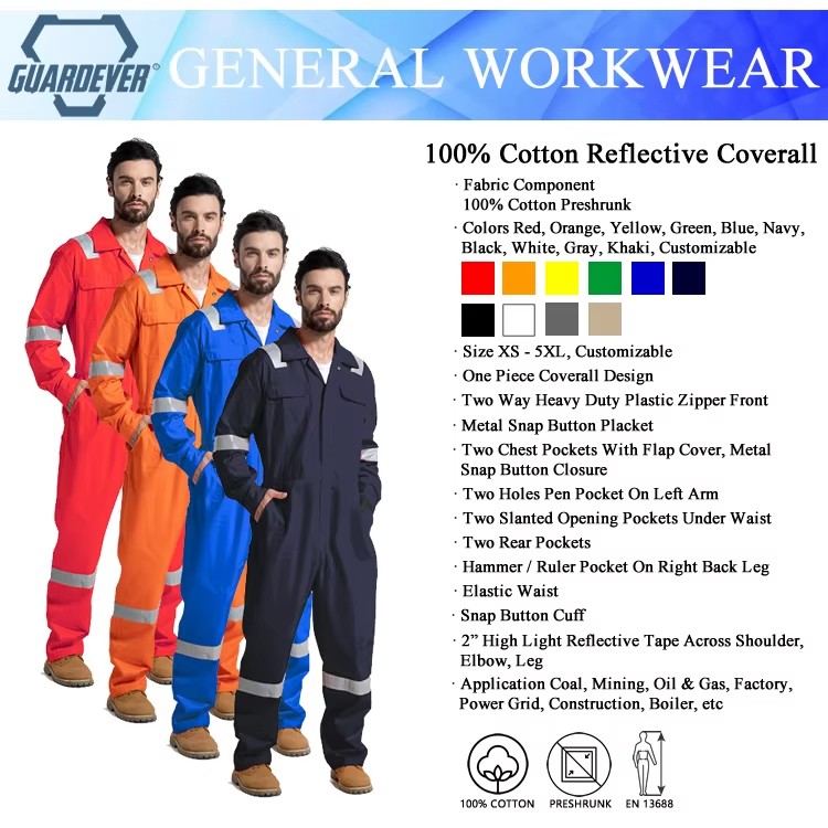 GUARDEVER Work Aramid Electrician Oil Rig PPES Protective Safety Coverall