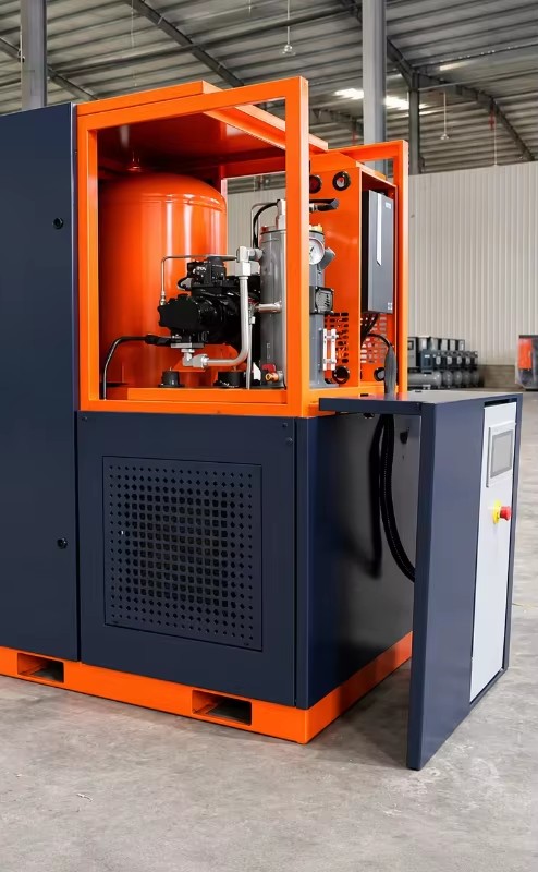 High Efficiency Micro Screw Air Compressor 4kW 10bar Energy Saving Technology Air Cooled AC Powered Engine PLC for Factory Use