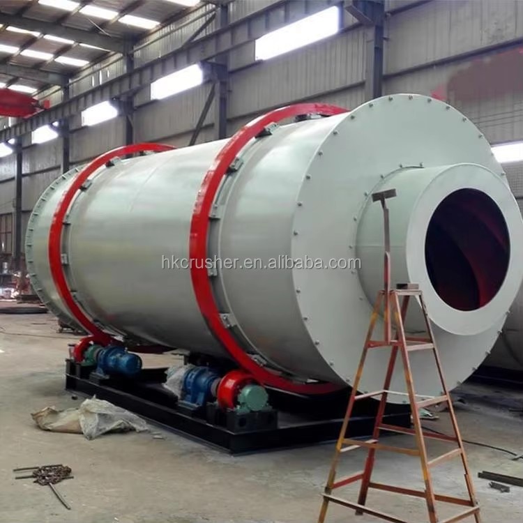 Energy-saving Triple Pass Rotary Drum Dryer Coal Natural Gas Oil Heating Sand Equipment Brand 7.5-18.5kW 380V/220V 1 Year