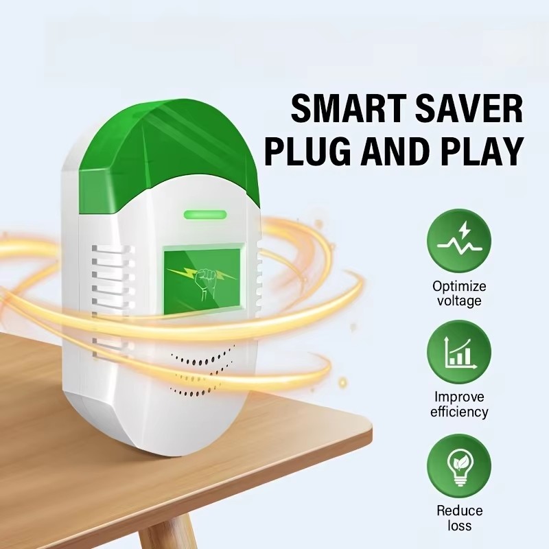 Smart Energy Saver for Home - Power-Saving Device, 110V-130V, US Plug, Durable Plastic