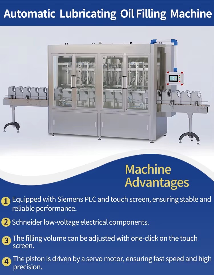 Automatic Gear Oil Filling Machine Multi-nozzle Chemical Oil Thick Liquid Filling Machine