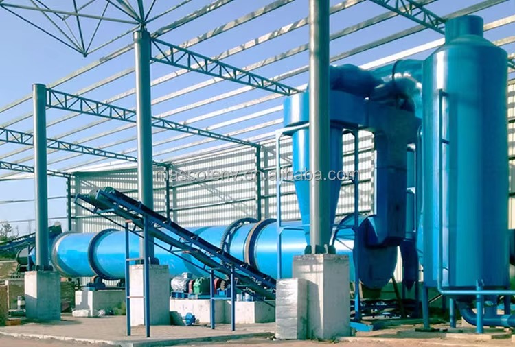 High-Efficiency Energy-Saving Rotary Dryer with Pump Motor & Gear Gas Heating Brand Chemicals Processing Applications