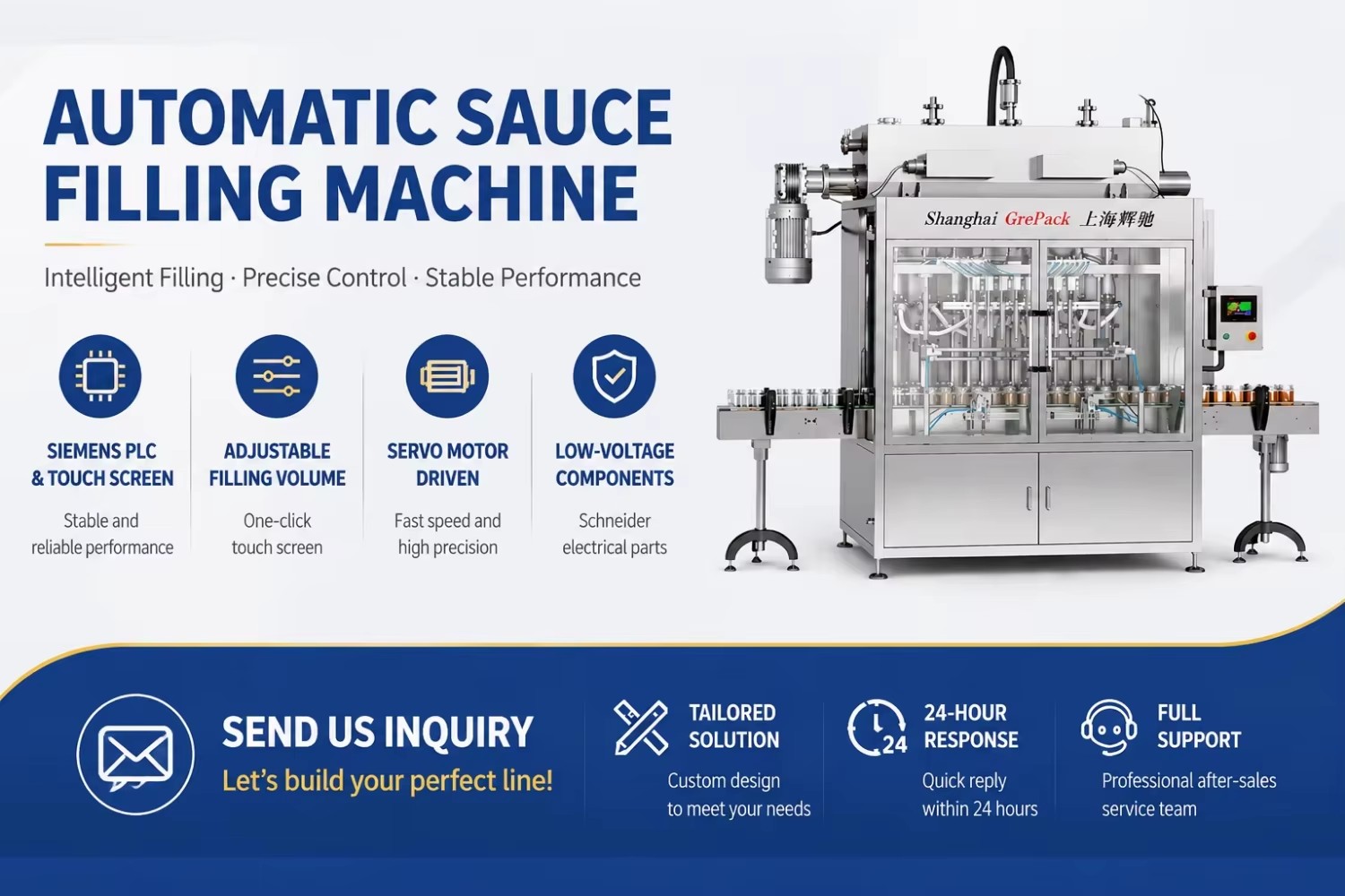 Automatic Chili Oil Filling Machine Servo Piston Bottle Filler for Seasoning Oil Chili Sauce Glass Jars and Bottles