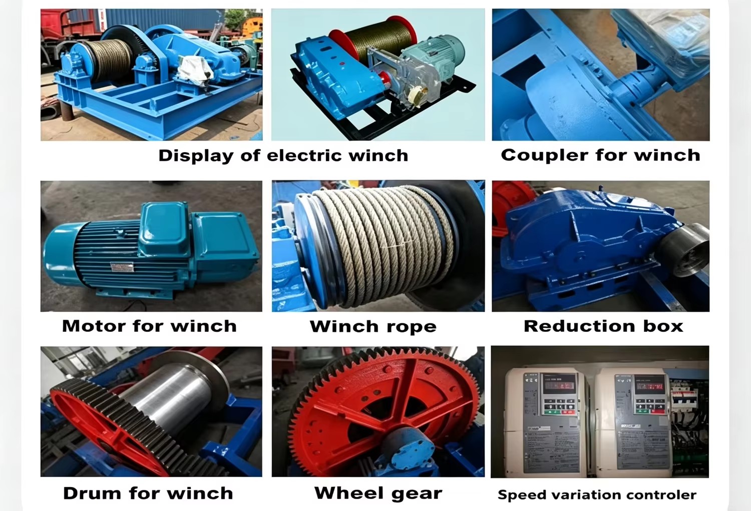 30 Tons 50 Tons 100 Tons 200 Mtrs Heavy Duty Slow Speed Electric Windlass Winch for Port Usage