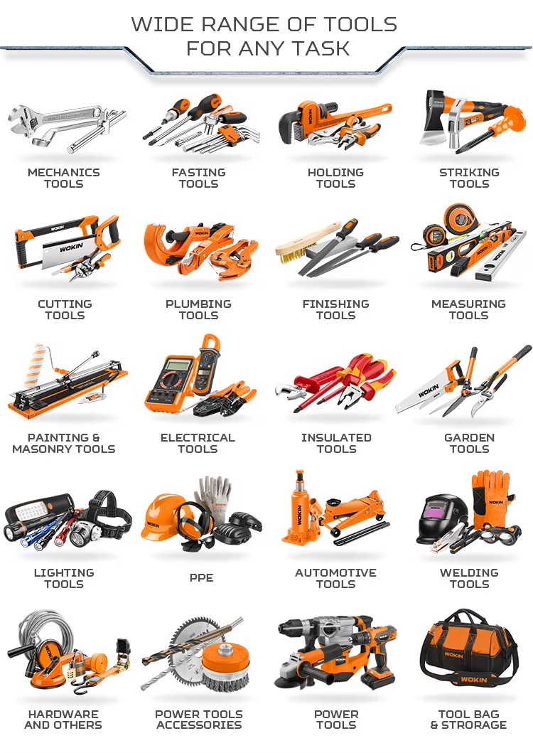 WOKIN 814002 Industrial 2in1 18ga 1.3kg Mini Pneumatic Nail Gun for Wood