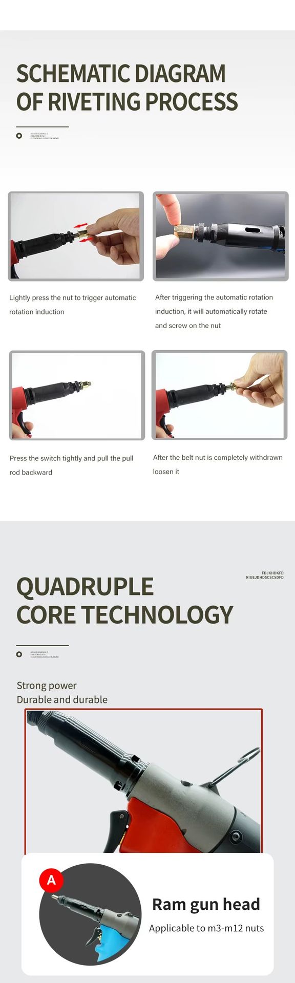 SWT-800 Pneumatic Blind Rivet Gun