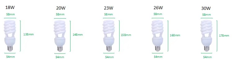 Factory Direct Sale Energy Saving Lamp 15w 20w 26w Cfl Energy Saving Lamp Spiral Energy Saving Lamp