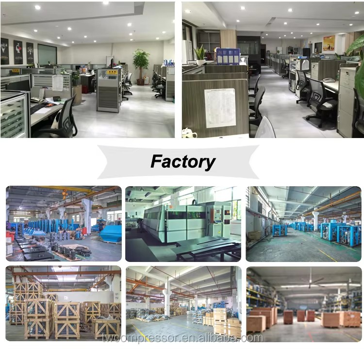 22Kw 30Hp 10 Bar Silent Permanent Magnetic Energy Saving Rotary Industrial Screw Air Compressor Motor Air End for Paper Factory