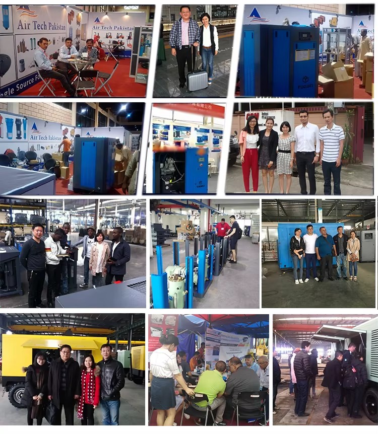 22Kw 30Hp 10 Bar Silent Permanent Magnetic Energy Saving Rotary Industrial Screw Air Compressor Motor Air End for Paper Factory
