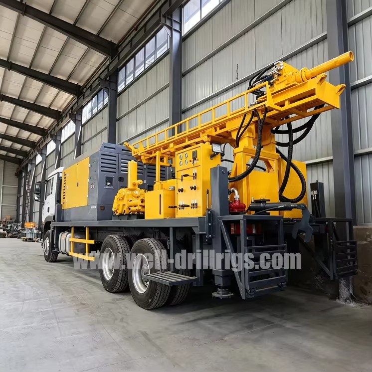 High Quality Customizable ZDT600 Truck Well Drilling Rig With Built-in Air Compressor for Hard Stone Water Well Drilling