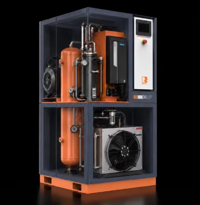 Intelligent Micro Screw Air Compressor 7.5kW 8bar Air Cooled with Engine and Energy Saving System for Industrial Use