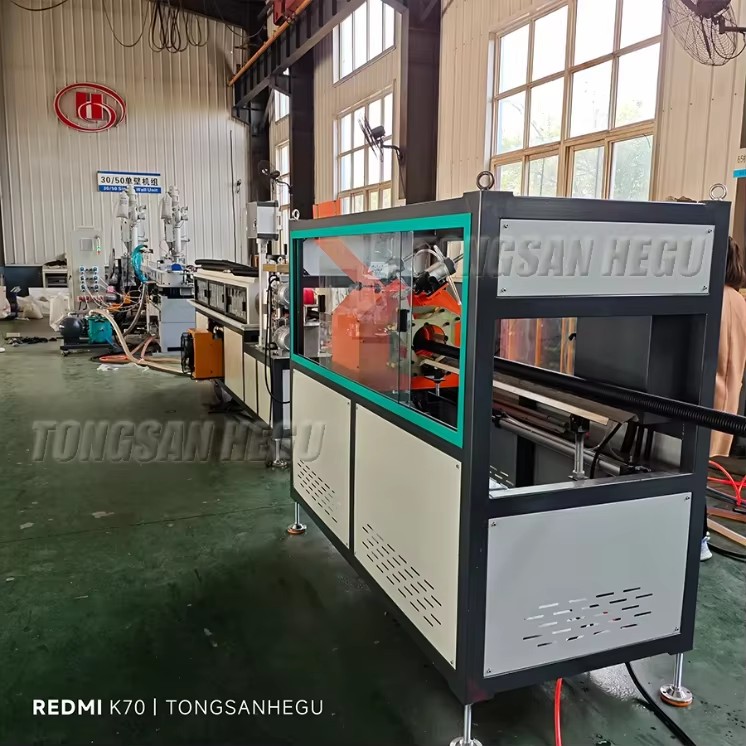 Large Diameter Corrugated DWC Pipe Making Machine HDPE Dual Wall Bellow Drainage Pipe Extrusion Machine
