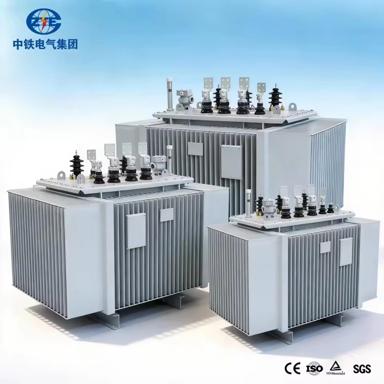 Hermetically Sealed Three Phase 10kV Oil Immersed Power Transformer Rural Area Distribution Voltage Conversion Equipment