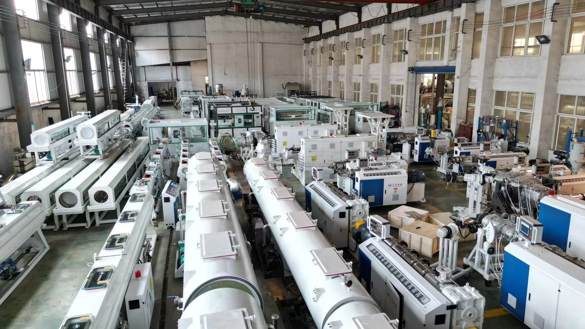 JUMU 380V 50HZ Single Screw High Productivity Large Diameter HDPE PP Pipe Extrusion Making Machine
