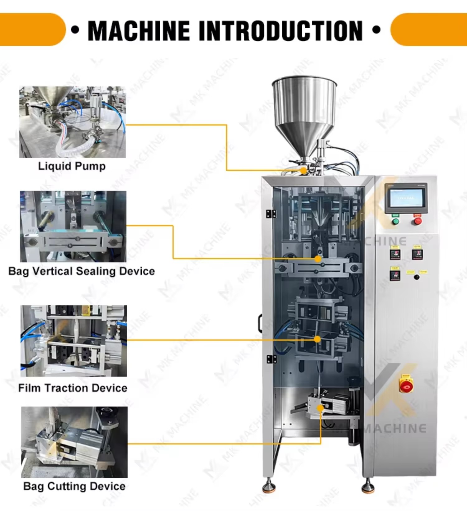Automatic Bottle Shape Irregular Stick Sachet Bag Packing Machine Pear Paste Maple Syrup Bee Honey Packing Machine