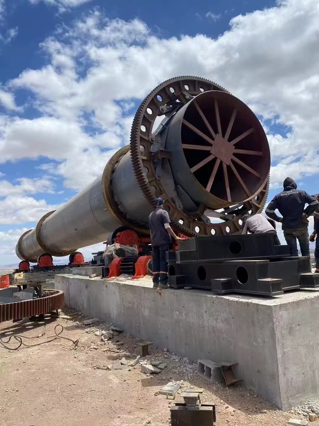 Small 10TPD Sludge Calcination Rotary Kiln | Mini Kiln for Small Factory Fast Startup Low Investment 380V 75000W Gear & Bearing