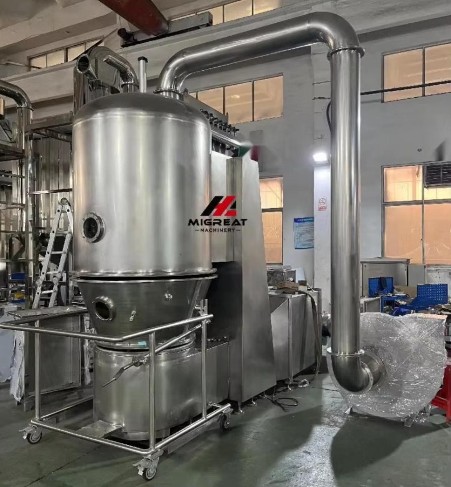Direct Sale Fluid Bed Drying Equipment for Seasoning Powder Sugar Powder Instant Beverage Production