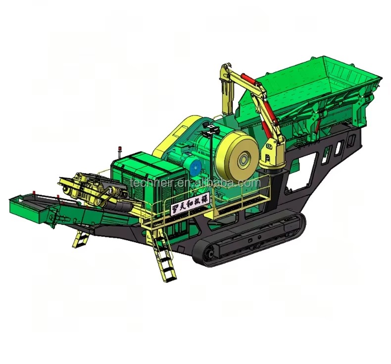 Industrial Portable Jaw Crusher Plant with 300t/h Capacity for Mining and Construction Primary Crushing Applications