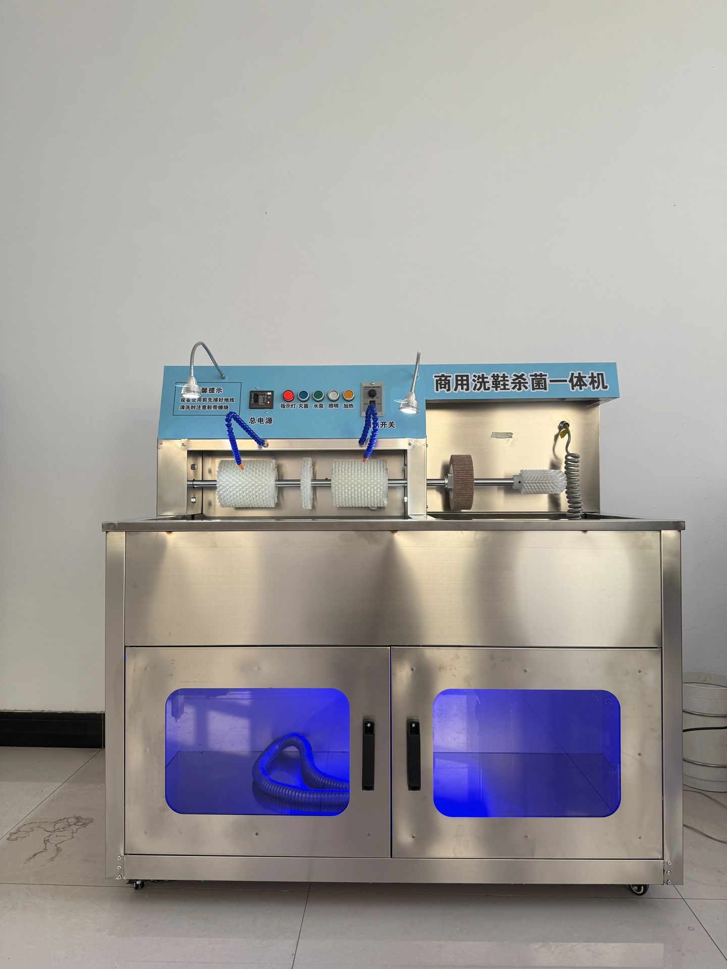 Semi Automatic Commercial Laundry Shoe Washer and Dryer Combo Electric Shoes Washing Drying Equipment for Business