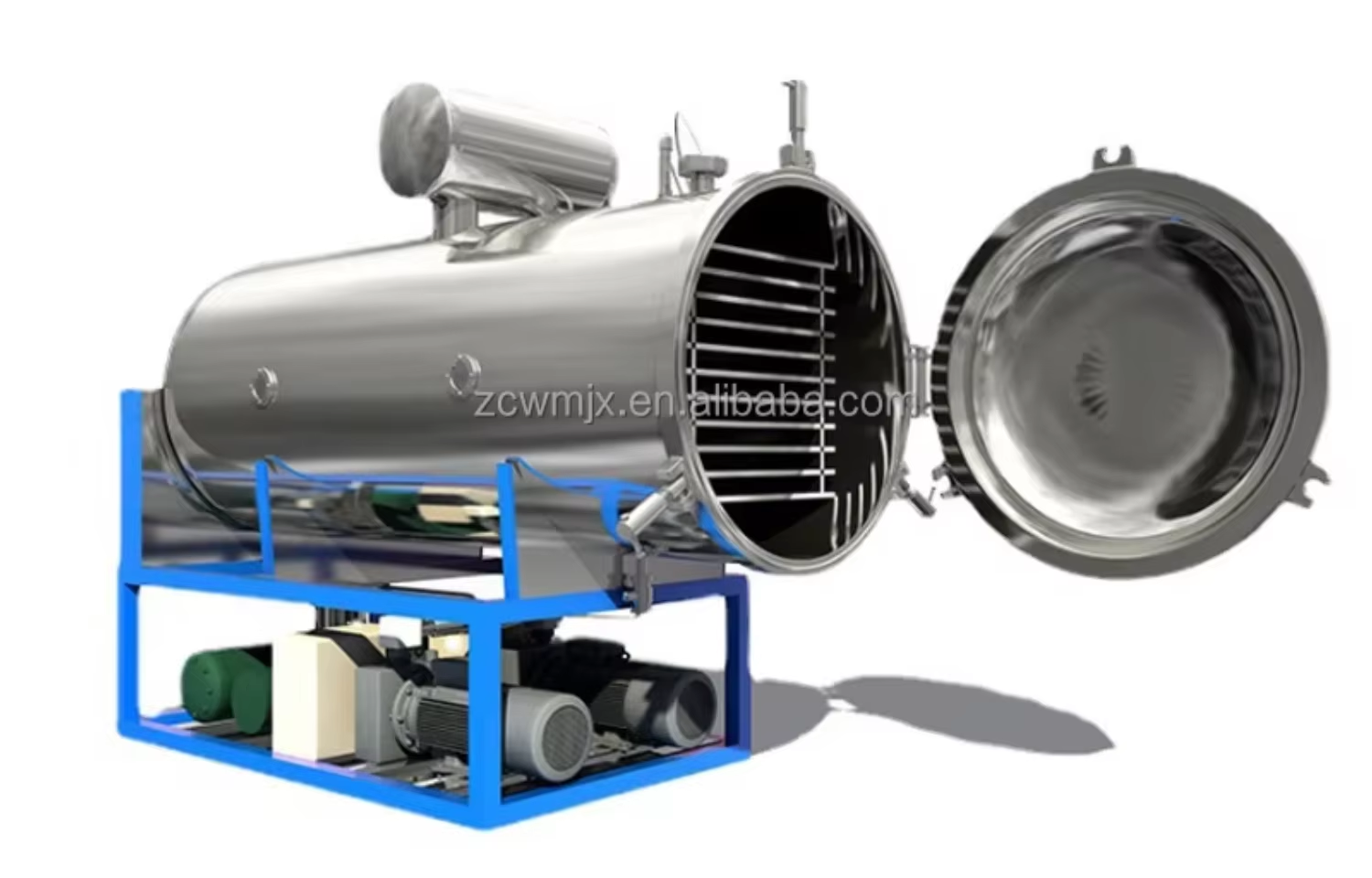 Stainless Steel Large Industrial Customizable Capacity Vacuum Lyophilizer Freeze Drying Machine for Food Factory Wholesale