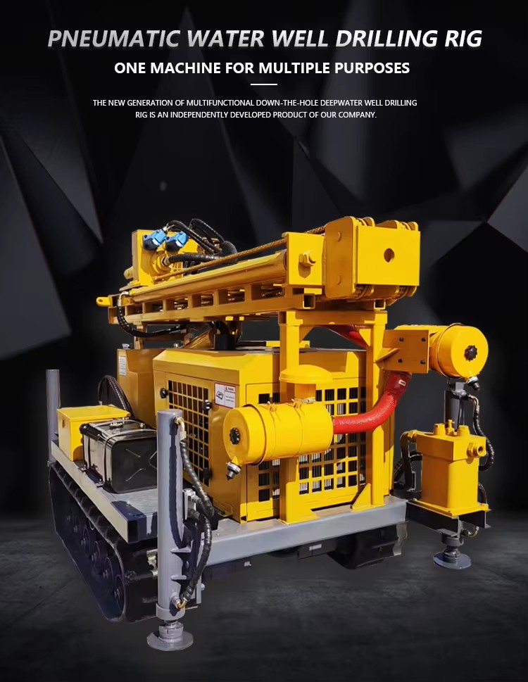 Professional Water Well Drilling Rig, Durable Equipment for Farm, Mine and Outdoor Construction