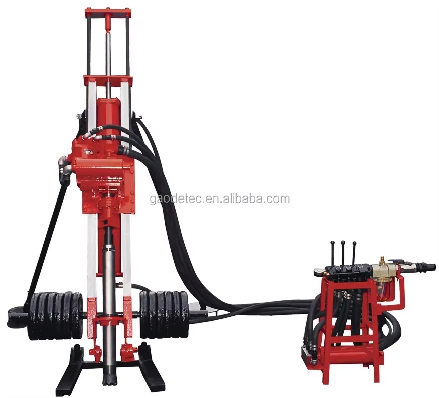 Portable Mini Pneumatic Drive Rock Mine Drilling Rigs