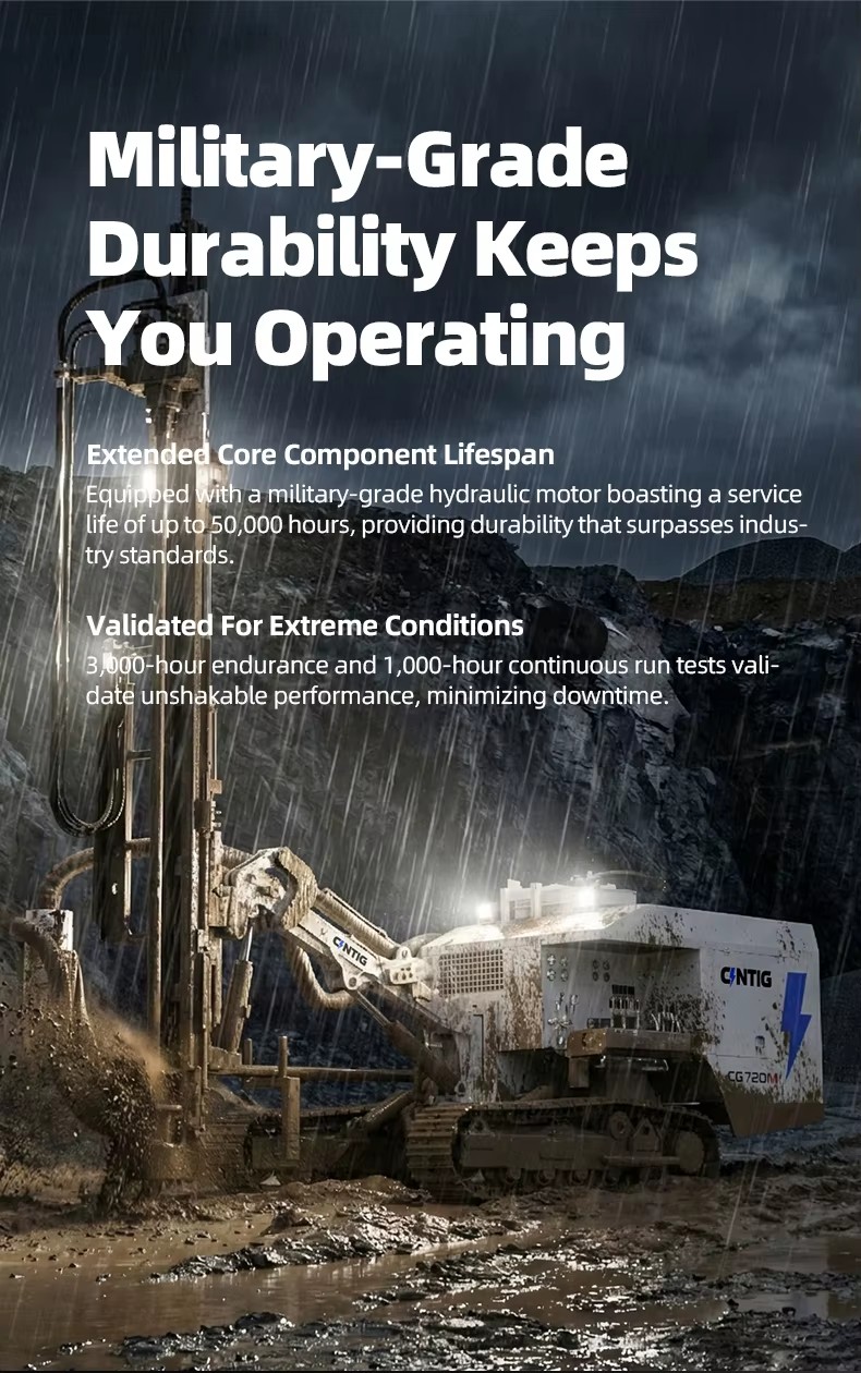 CINTIG KC710 DTH Drill Rig for Efficient Coal Mine Operations, Precision Drilling of 90 to 115mm Blast Holes in Surface Mining