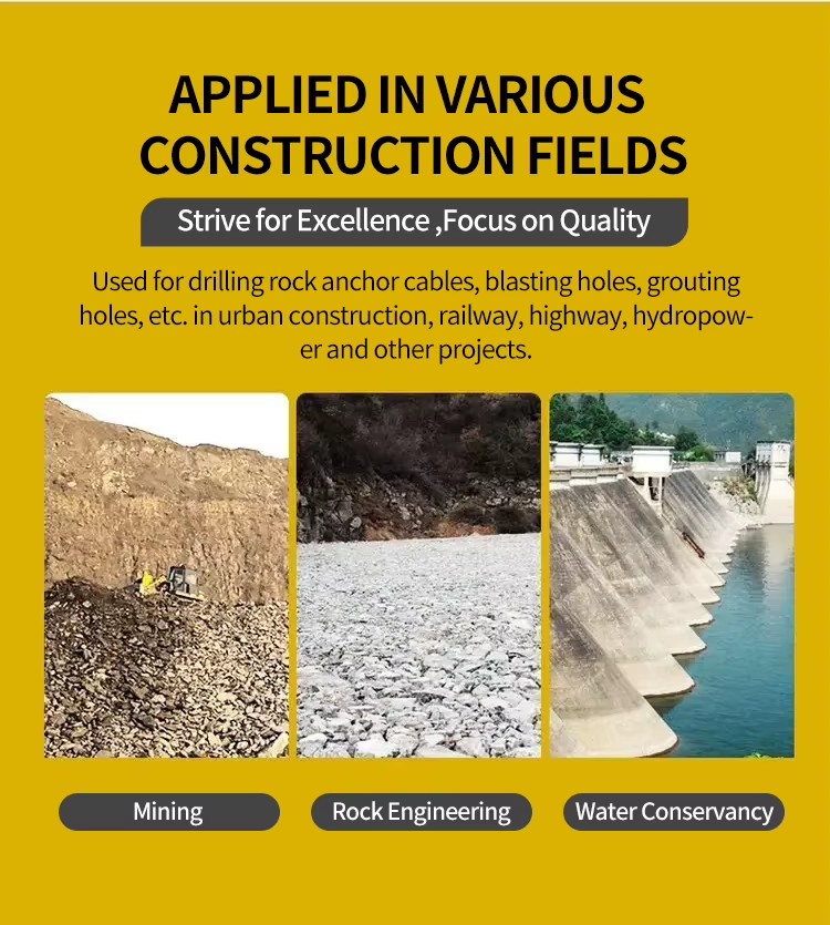 Lightweight Portable Electric DTH Gold Mining Blast Hole Drill Rig with High Efficiency Drilling Operations
