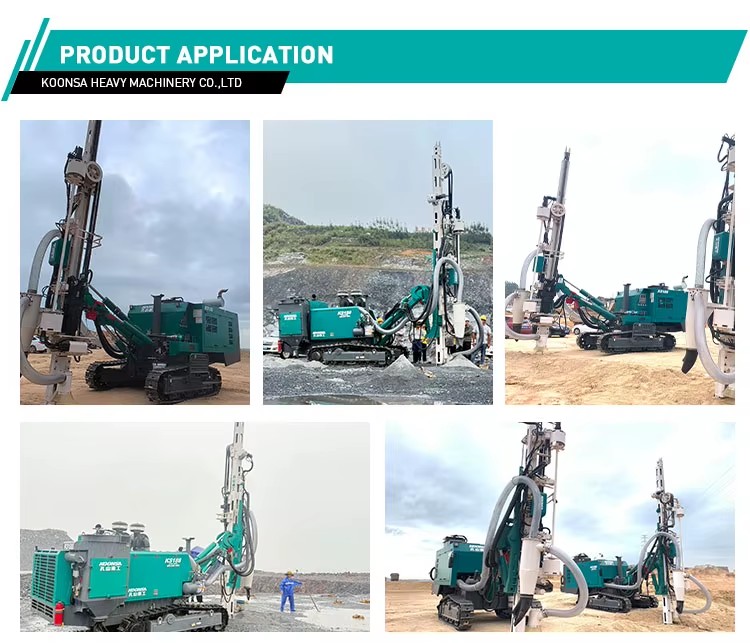 KS188 High-Efficiency Integrated Hydraulic DTH Drill Rig for Open-Pit Mining Blast Drilling Construction Borehole Drilling Rig
