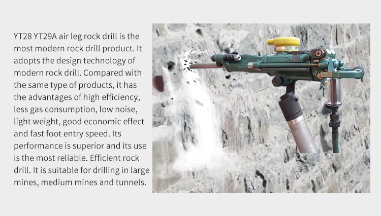 Machinery Y9A Hammer Gold Mining Equipment New Construction Core Application Ore Rotary Drilling Rig YT27 YT28 YO18 Drilling
