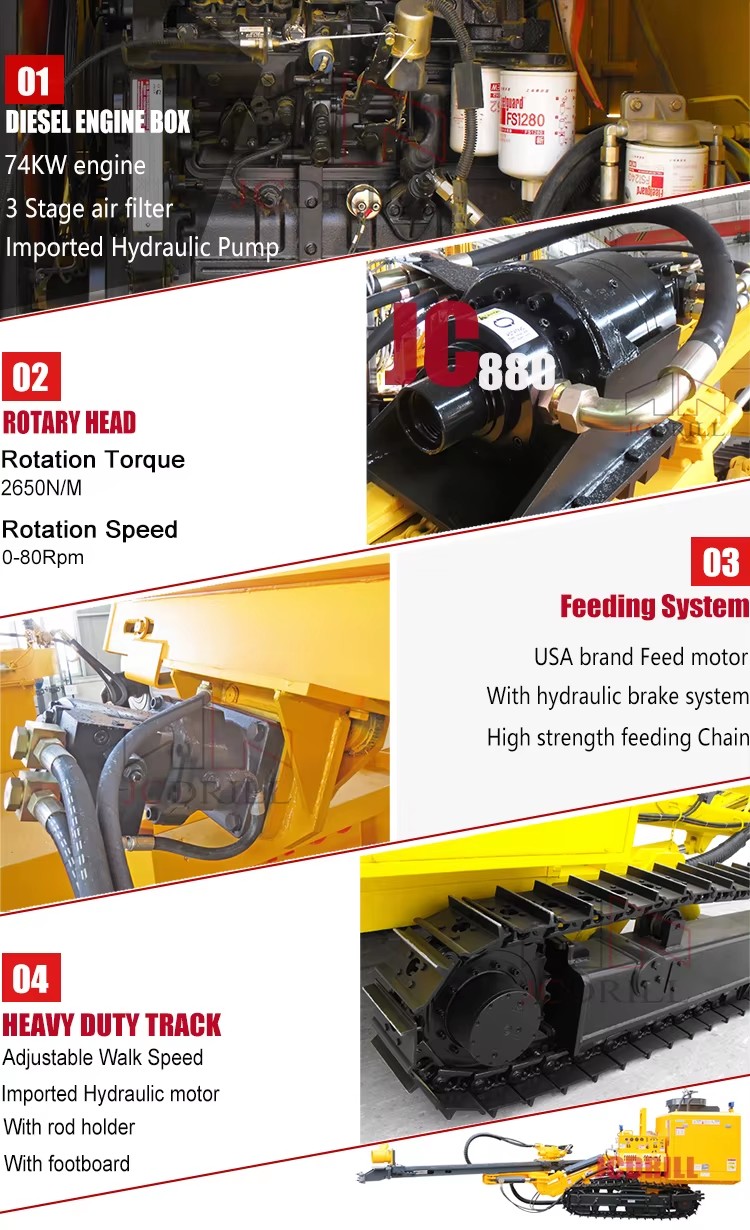 Gold Digger Mining Multi Functional Bore Hole Drill Machine Mine Drilling Rigs