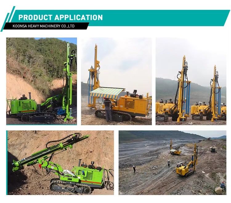 KS368 High Quality Hydraulic DTH Drill Rig 100m Depth Blast Hole Drilling Machine for Coal Mining Quarry & Construction