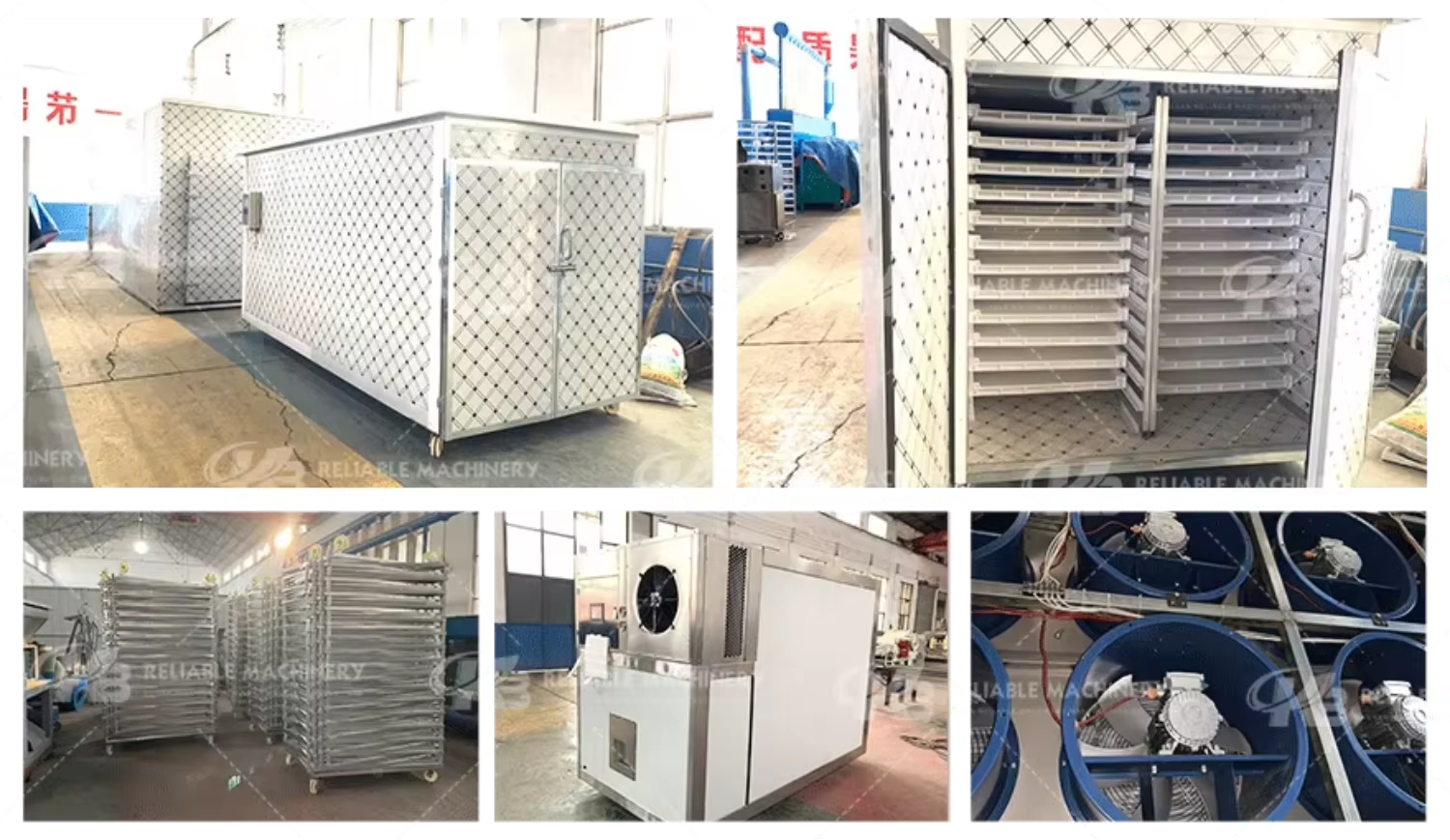Factory Price Energy Saving Box Drying Machine for Charcoal Briquettes Commercial Tray Cabinet Dryer Equipment