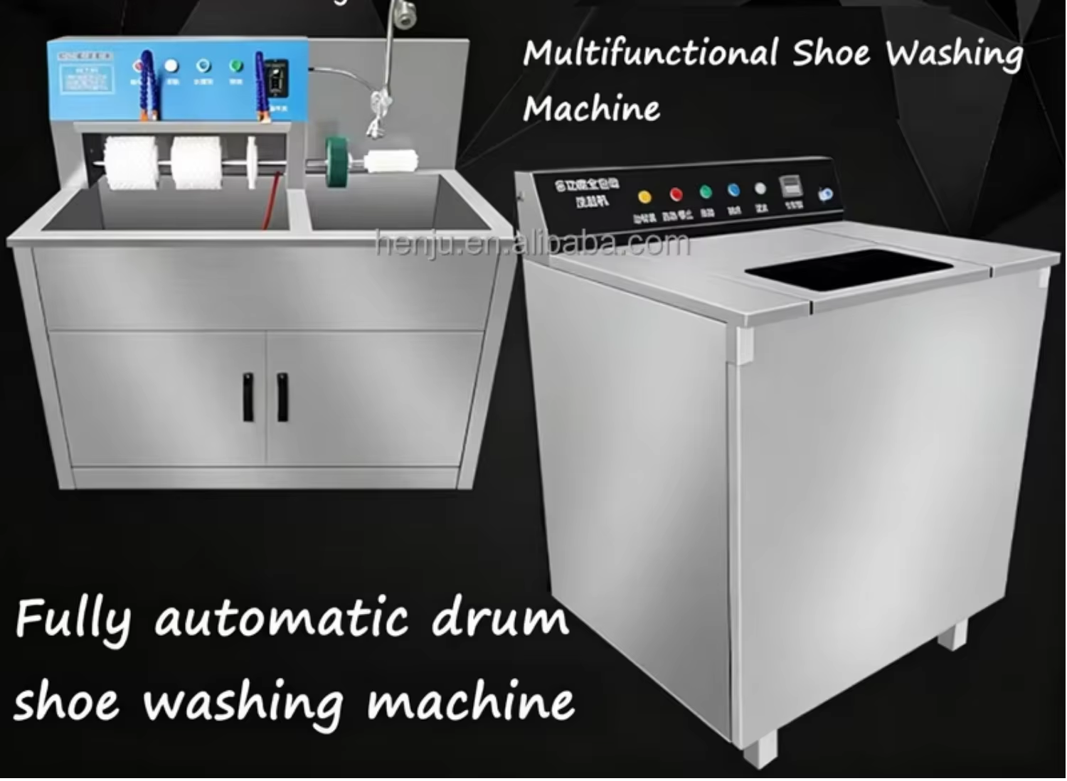 Commercial Semi Automatic Shoes Washing Machine Sneaker Cleaning Equipment High Efficiency Shoe Washer for Laundry Shop Use